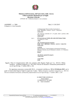 Ministero dell`istruzione, dell`universit&agrave; e della ricerca Ufficio