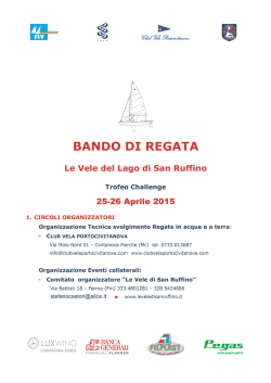 Bando di Regata San Ruffino 2015