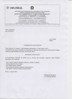 Commissione elettorale - istituto comprensivo largo dino buzzati