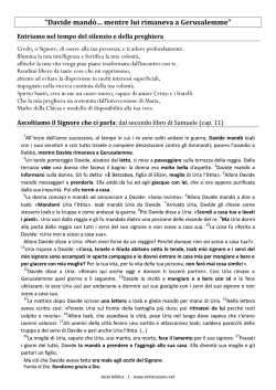 testo biblico di riferimento