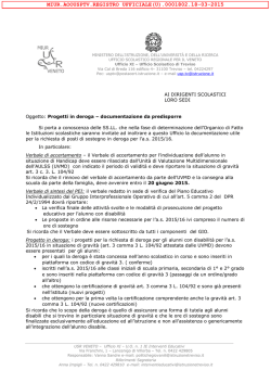 Nota UST - Treviso &ndash; Ufficio scolastico territoriale