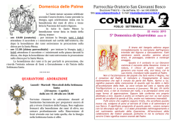 domenica 22 marzo 2015