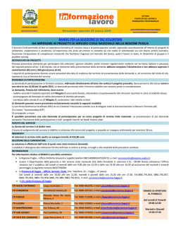 Bando Regionale - Comune di Monte Sant Angelo