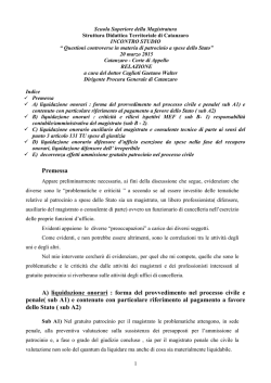 forma del provvedimento nel processo civile e penale( sub A1) e