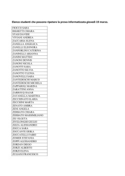 Elenco studenti che possono ripetere la prova informatizzata gioved&igrave;