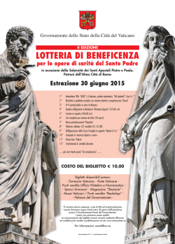 Scarica la Locandina della Lotteria