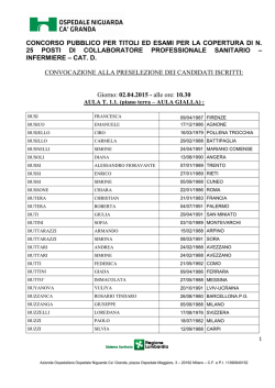 02.04.2015 ore 10,30 da BUSI a CRISA