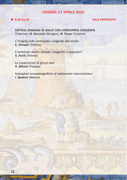 Difficili diagnosi in adulti con cardiopatia congenita