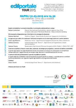 NAPOLI 31.03.2015 ore 14.30 - Ordine degli Ingegneri della