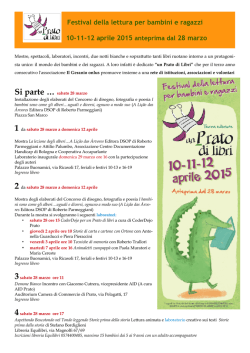 Festival della lettura per bambini e ragazzi 10-11