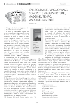 L`ALLEGORIA DEL VIAGGIO: VIAGGI CONCRETI E