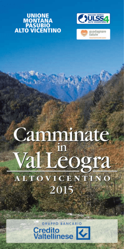 Camminate in Val Leogra 2015 - Comunità Montana Leogra