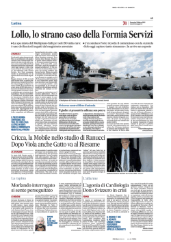 L`agonia di Cardiologia Dono Svizzero in crisi