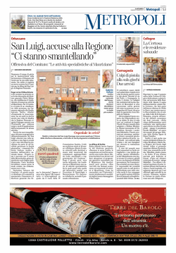 SanLuigi,accuseallaRegione &ldquo;Cistannosmantellando&rdquo;