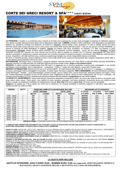 corte dei greci resort & spa**** cariati marina