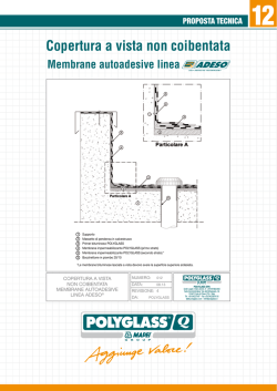 Copertura a vista non coibentata con membrane