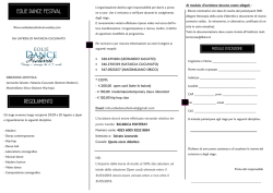 eolie dance festival regolamento