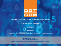 OPEN Dot Com - Ordine dei Dottori Commercialisti e degli Esperti