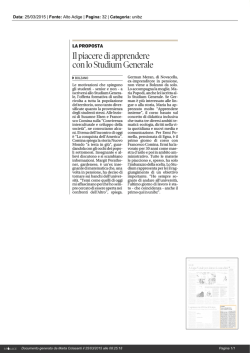 Rassegna stampa - Science South Tyrol