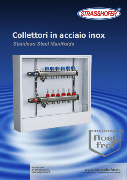 Collettori Industrial per riscaldamento a paviamento XL