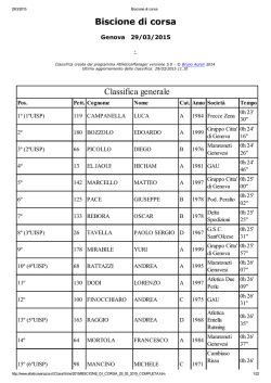 2^ Biscione di Corsa