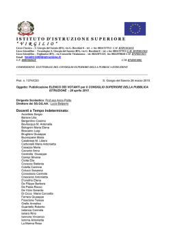 elenco votanti Consiglio Superiore PI