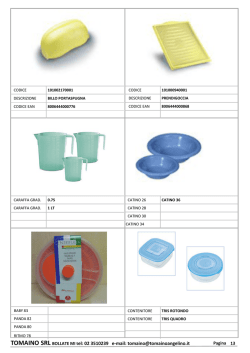 Catalogo estivo