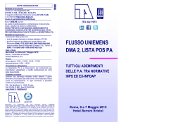 FLUSSO UNIEMENS DMA 2, LISTA POS PA