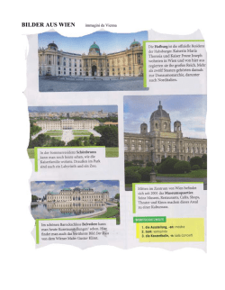 BILDER AUS WIEN immagini da Vienna.pdf