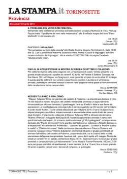 Provincia - La Stampa