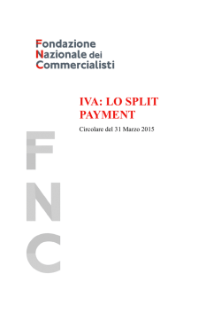 IVA: LO SPLIT PAYMENT