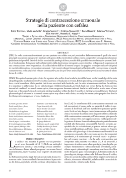 Strategie di contraccezione ormonale nella paziente con cefalea