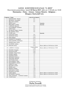 aule ricevimento - Liceo Scientifico Ulisse Dini