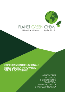 Programma finale PLANET GREEN CHEM