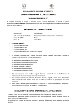 MISS VALTELLINA 2015