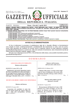 PDF - Gazzetta Ufficiale