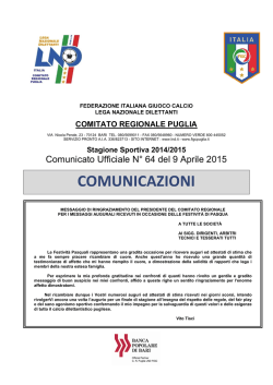 Comitato Regionale Puglia