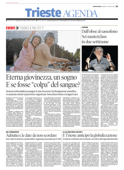 Eterna giovinezza, un sogno. E se fosse "colpa"