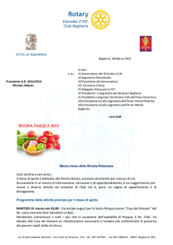 scarica il programma del mese in