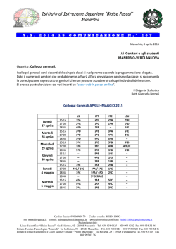 Comun. 207 - Istituto Pascal