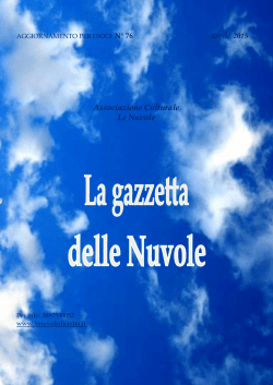 AGGIORNAMENTO PER I SOCI N&deg; 25