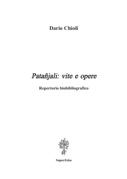 Patanjali: vite e opere