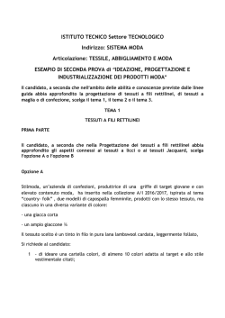 Simulazione seconda prova Sistema Moda