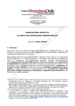 Editrice NEGOZIAZIONE ASSISTITA