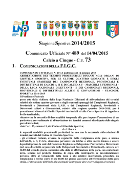 Campionato Regionale - Mabbonath Calcio a 5