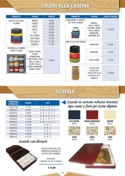 COLORI ALLA CASEINA SCATOLE