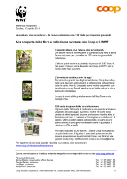 Alla scoperta della flora e della fauna svizzere con Coop e il WWF