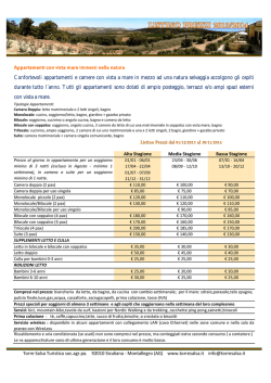 TorreSalsa Prezzi-Appartamenti