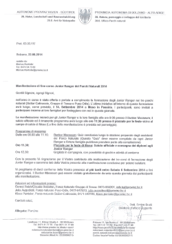 28.6. Ufﬁcio Parchi naturali 28. Natur, Landschaft