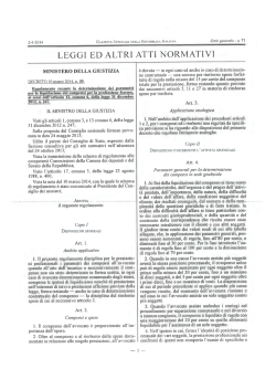 Parametri forensi - Ordine degli Avvocati di Spoleto